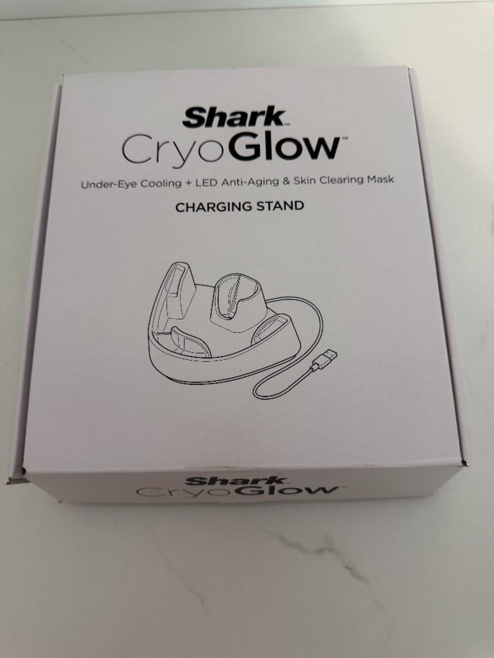 Used Shark CryoGlow Charging Stand For Shark CryoGlow LED Anti-Aging Skin Clear